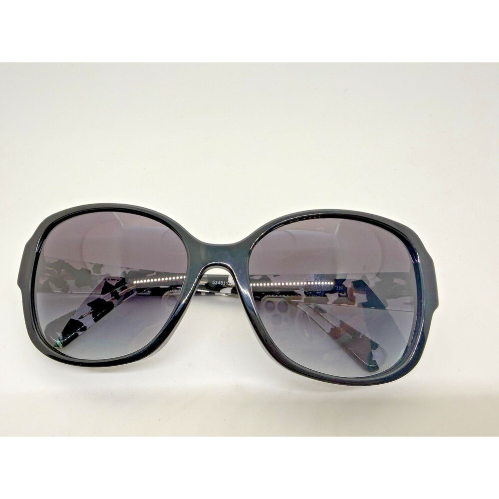 Coach HC8166 Sunglasses Black Crystal Mosaic Grey Gradient 58mm Women - Picture 14 of 16